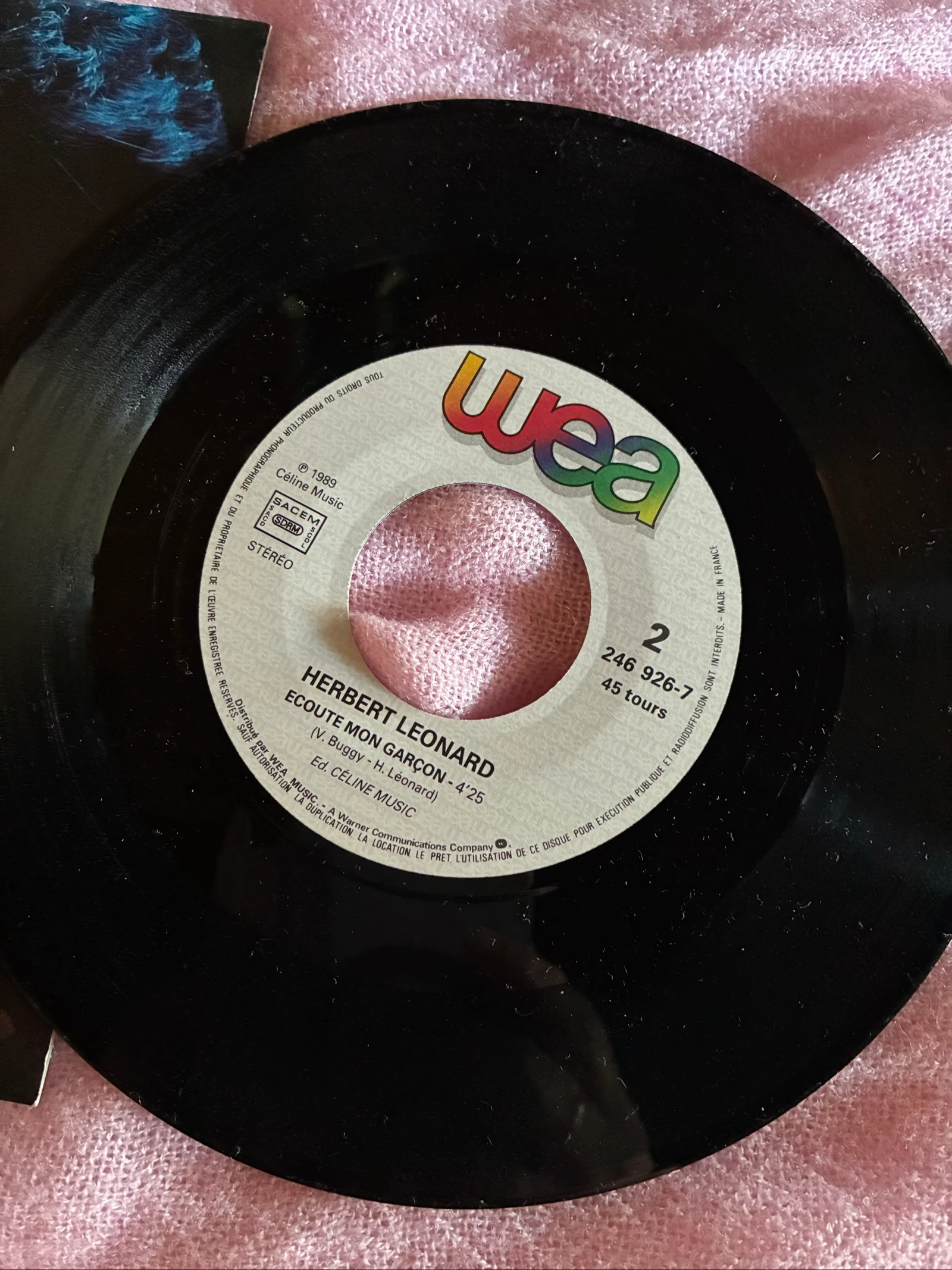 Vinilo de 45 rpm de Herbert Léonard – photo 3